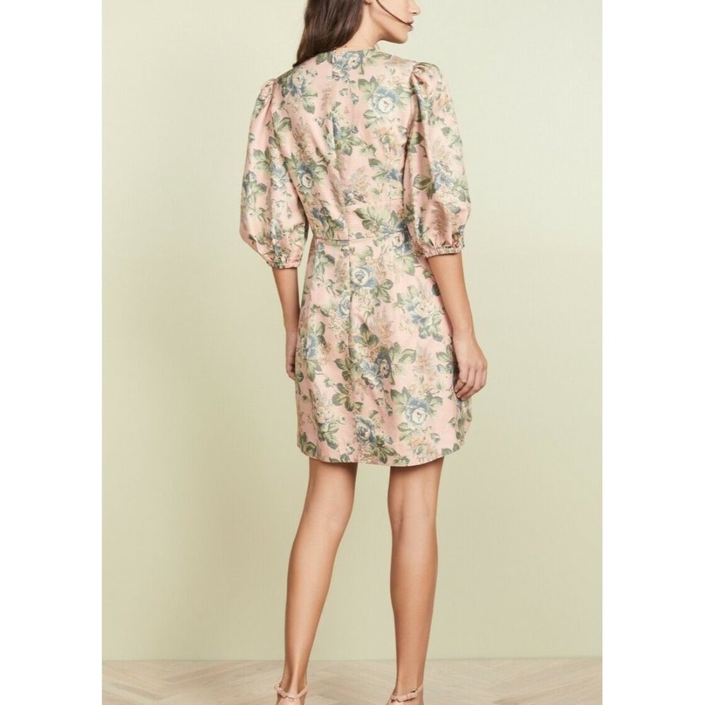 Zimmermann 100% Silk Tempest Lace Up Mini Dress Size 1 (AU 10 / USA 6) RRP $850 - Picture 3 of 12